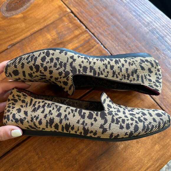 Seven | Womens 8 Amber Loafer Slip On Animal Print Knit Ballet Flat Cheetah - Picture 7 of 11